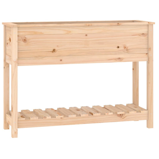 Planter with Shelf 111.5x34.5x81 cm Solid Wood Pine Planter with Shelf 111.5x34.5x81 cm Solid Wood Pine