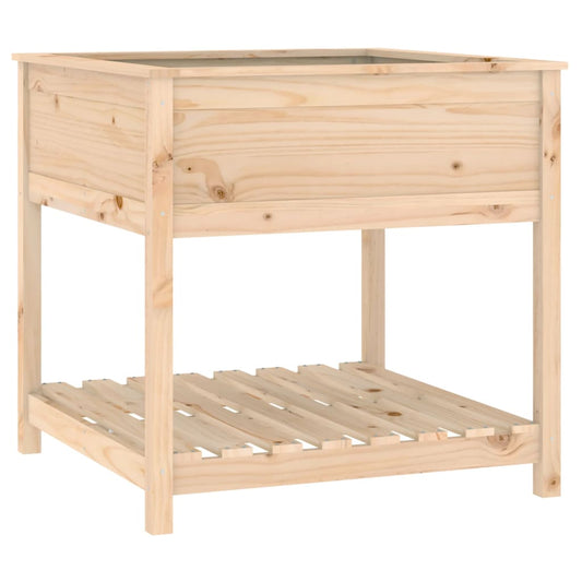 Planter with Shelf 82.5x82.5x81 cm Solid Wood Pine Planter with Shelf 82.5x82.5x81 cm Solid Wood Pine