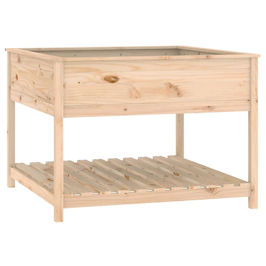 Planter with Shelf 111.5x111.5x81 cm Solid Wood Pine Planter with Shelf 111.5x111.5x81 cm Solid Wood Pine