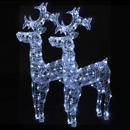 Reindeer Christmas Decorations 2 pcs 60x16x100 cm Acrylic Reindeer Christmas Decorations 2 pcs 60x16x100 cm Acrylic