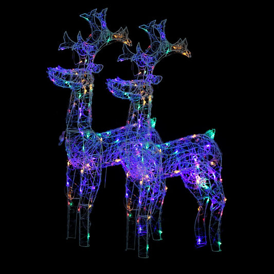 Reindeer Christmas Decorations 2 pcs 60x16x100 cm Acrylic Reindeer Christmas Decorations 2 pcs 60x16x100 cm Acrylic