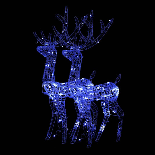 Acrylic Reindeer Christmas Decorations 2 pcs 128 cm Blue Acrylic Reindeer Christmas Decorations 2 pcs 128 cm Blue