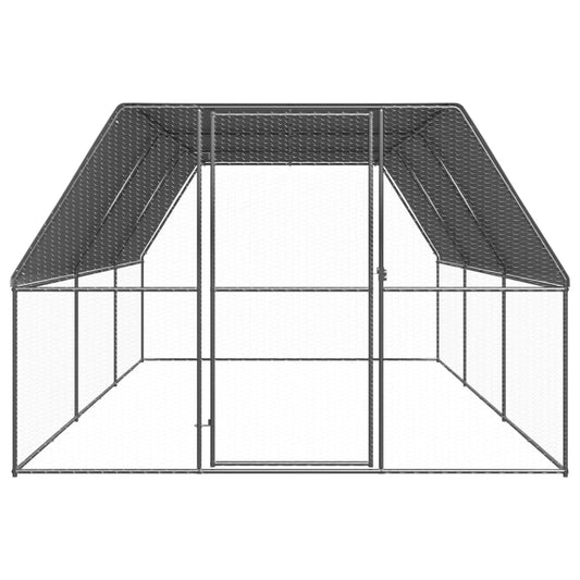 Outdoor Chicken Cage 3x6x2 m Galvanised Steel Outdoor Chicken Cage 3x6x2 m Galvanised Steel