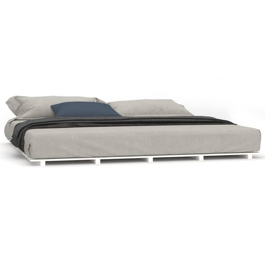 Bed Frame without Mattress White 180x200 cm Solid Wood Pine Bed Frame without Mattress White 180x200 cm Solid Wood Pine