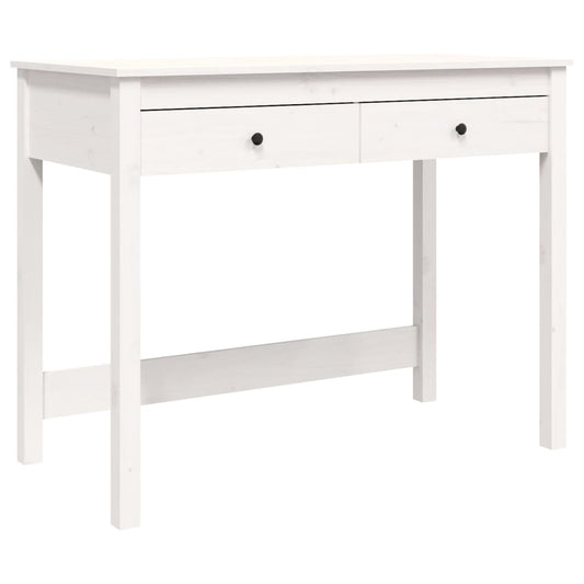 Desk with Drawers White 100x50x78 cm Solid Wood Pine Desk with Drawers White 100x50x78 cm Solid Wood Pine