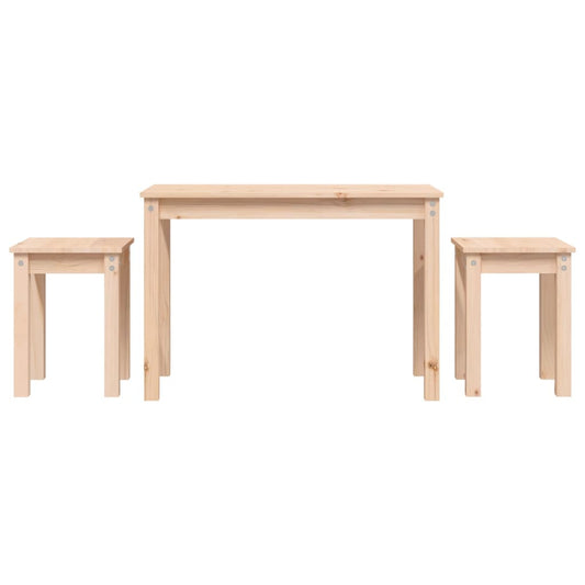 Nesting Tables 3 pcs Solid Wood Pine Nesting Tables 3 pcs Solid Wood Pine
