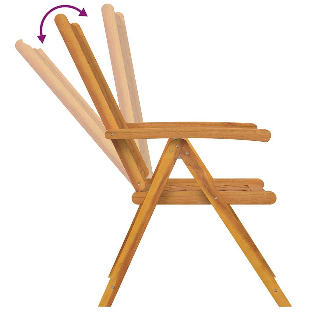 Garden Dining Set 5 pcs Brown Solid Acacia Wood