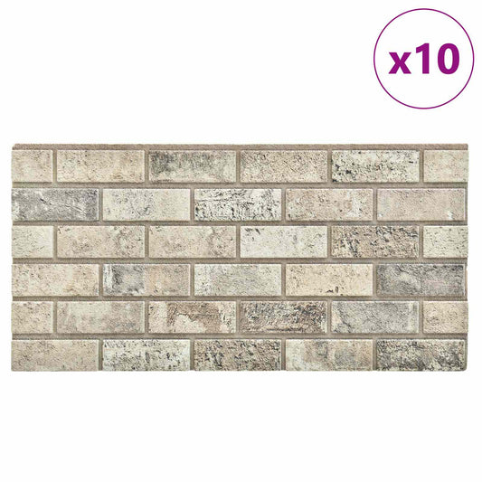 Wall Panels 10 pcs 100 x 50 cm Sand EPS Foam Wall Panels 10 pcs 100 x 50 cm Sand EPS Foam