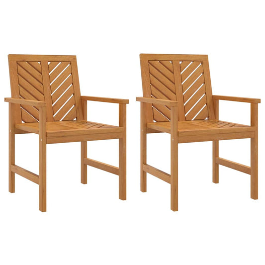 Garden Dining Chairs 2 pcs Solid Wood Acacia Garden Dining Chairs 2 pcs Solid Wood Acacia