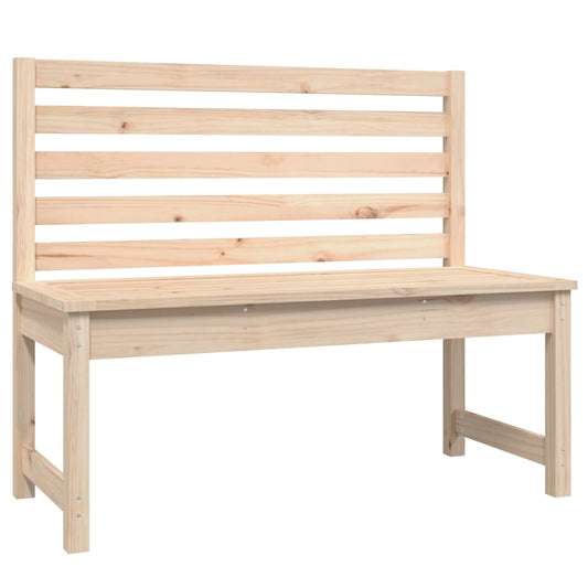 Garden Bench 109 cm Solid Wood Pine Garden Bench 109 cm Solid Wood Pine