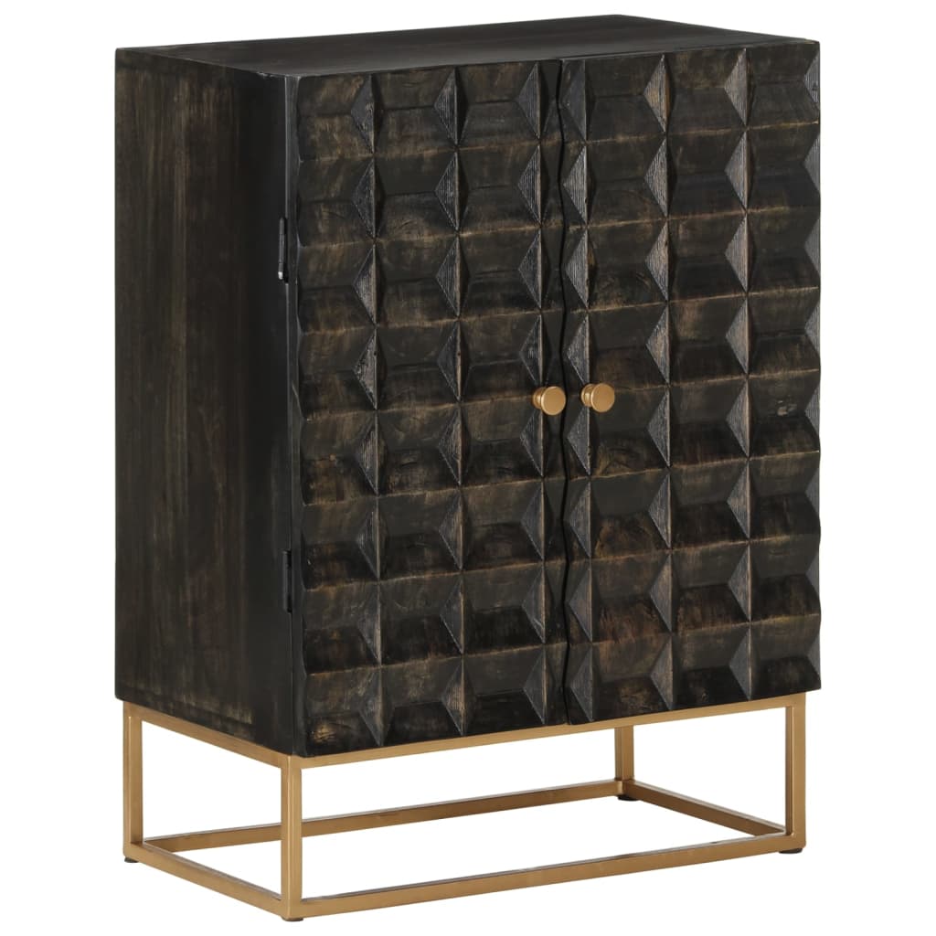 Sideboard | Black | Solid Mango Wood and Iron | Medium | Sideboard
