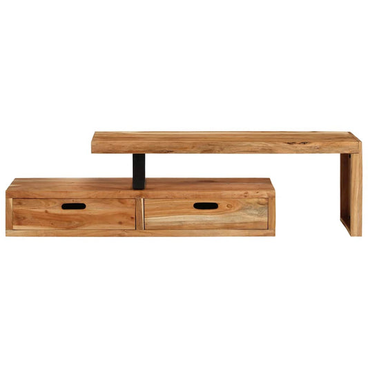 TV Stand (118-200)x30x40 cm Solid Wood Acacia TV Stand (118-200)x30x40 cm Solid Wood Acacia