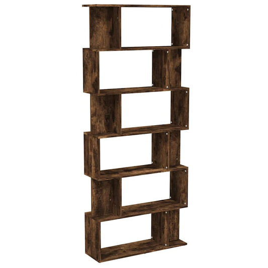 Book Cabinet/Room Divider Smoked Oak 80x24x192 cm Engineered Wood Book Cabinet/Room Divider Smoked Oak 80x24x192 cm Engineered Wood