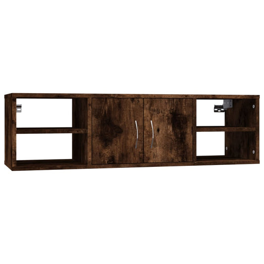 Wall Shelf Smoked Oak 102x30x29 cm Engineered Wood Wall Shelf Smoked Oak 102x30x29 cm Engineered Wood