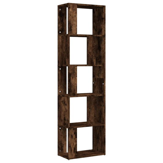 Book Cabinet Smoked Oak 45x24x160 cm Engineered Wood Book Cabinet Smoked Oak 45x24x160 cm Engineered Wood
