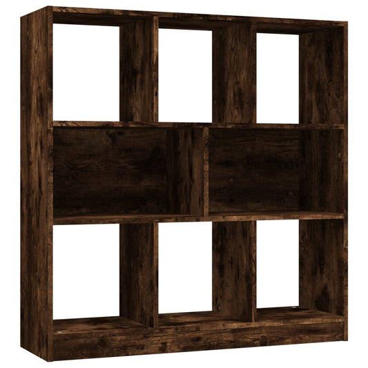 Book Cabinet Smoked Oak 97,5x29,5x100 cm Engineered Wood Book Cabinet Smoked Oak 97,5x29,5x100 cm Engineered Wood