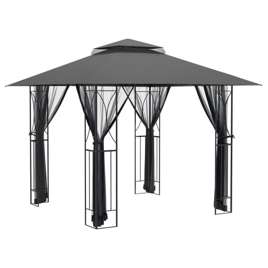 Gazebo with Sidewalls Anthracite 300x300x270 cm Steel Gazebo with Sidewalls Anthracite 300x300x270 cm Steel