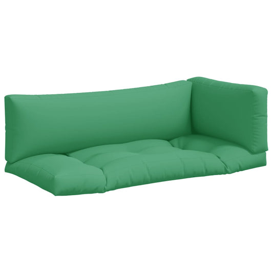 Pallet Cushions 3 pcs Green Fabric Pallet Cushions 3 pcs Green Fabric