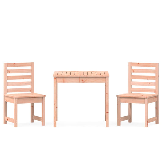 3 Piece Garden Bistro Set Solid Wood Douglas 3 Piece Garden Bistro Set Solid Wood Douglas