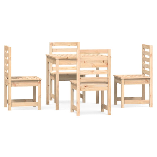 5 Piece Garden Dining Set Solid Wood Pine 5 Piece Garden Dining Set Solid Wood Pine