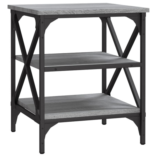 Side Table Grey Sonoma 40x42x50 cm Engineered Wood Side Table Grey Sonoma 40x42x50 cm Engineered Wood