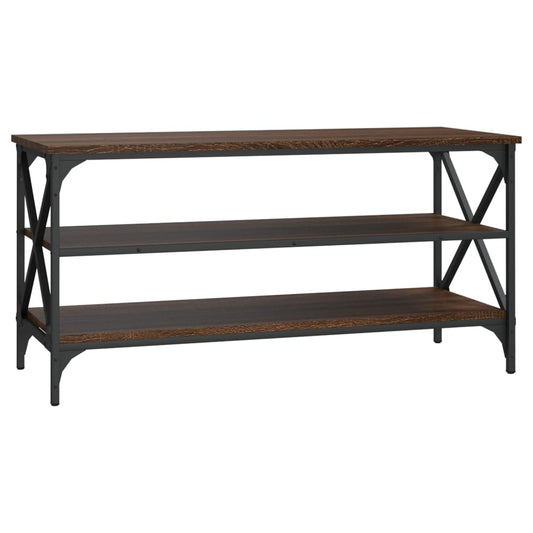 TV Cabinet Brown Oak 100x40x50 cm Engineered Wood TV Cabinet Brown Oak 100x40x50 cm Engineered Wood