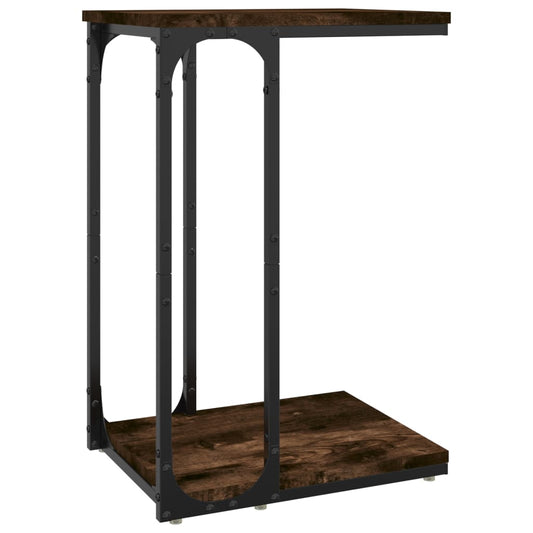 Side Table Smoked Oak 40x30x60 cm Engineered Wood Side Table Smoked Oak 40x30x60 cm Engineered Wood
