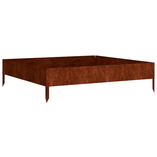 Garden Raised Bed 100x100x26 cm Corten Steel Garden Raised Bed 100x100x26 cm Corten Steel