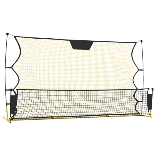 Football Rebounder Net Black and Yellow 183x85x120 cm Polyester Football Rebounder Net Black and Yellow 183x85x120 cm Polyester