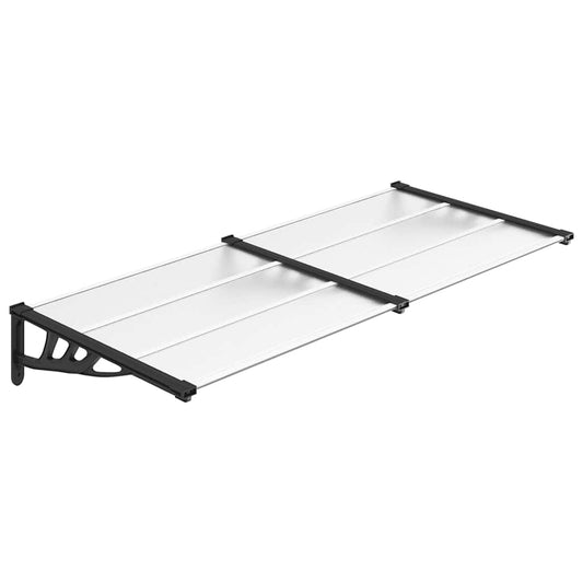 Door Canopy Black and Transparent 199x90 cm Polycarbonate Door Canopy Black and Transparent 199x90 cm Polycarbonate