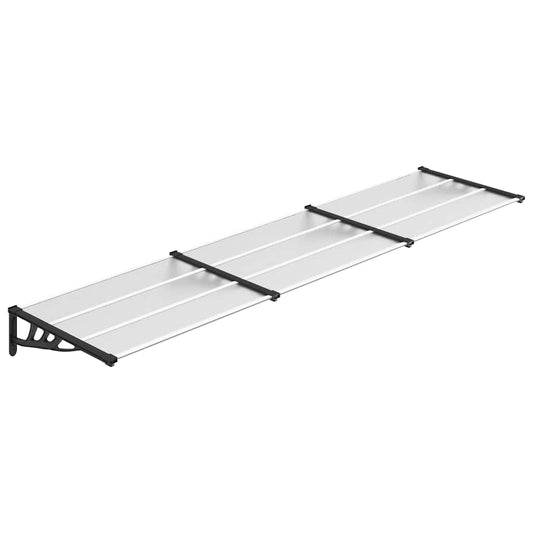 Door Canopy Black and Transparent 358.5x90 cm Polycarbonate Door Canopy Black and Transparent 358.5x90 cm Polycarbonate