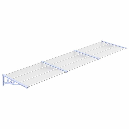 Door Canopy Grey and Transparent 358.5x90 cm Polycarbonate Door Canopy Grey and Transparent 358.5x90 cm Polycarbonate
