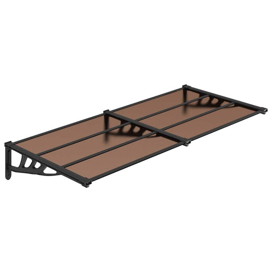 Door Canopy Black 199x90 cm Polycarbonate Door Canopy Black 199x90 cm Polycarbonate
