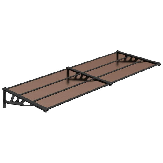 Door Canopy Black 239x90 cm Polycarbonate Door Canopy Black 239x90 cm Polycarbonate