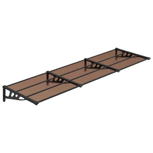 Door Canopy Black 297.5x90 cm Polycarbonate Door Canopy Black 297.5x90 cm Polycarbonate