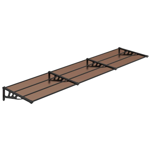 Door Canopy Black 358.5x90 cm Polycarbonate Door Canopy Black 358.5x90 cm Polycarbonate