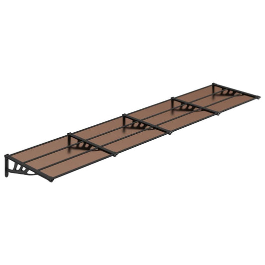 Door Canopy Black 396x90 cm Polycarbonate Door Canopy Black 396x90 cm Polycarbonate