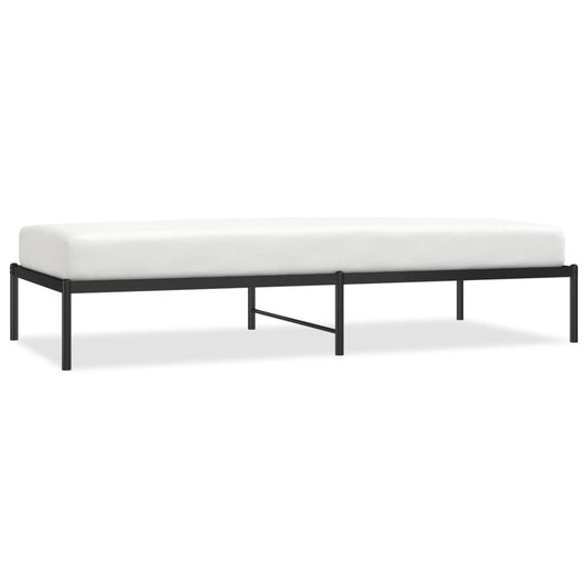 Metal Bed Frame without Mattress Black 90x200cm Metal Bed Frame without Mattress Black 90x200cm