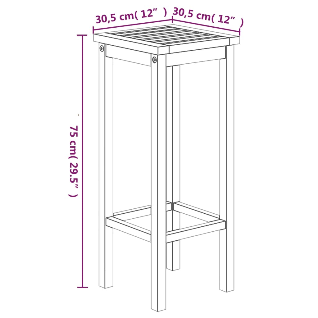 Garden Bar Set | Natural wood | Solid acacia wood | Standard | Durable