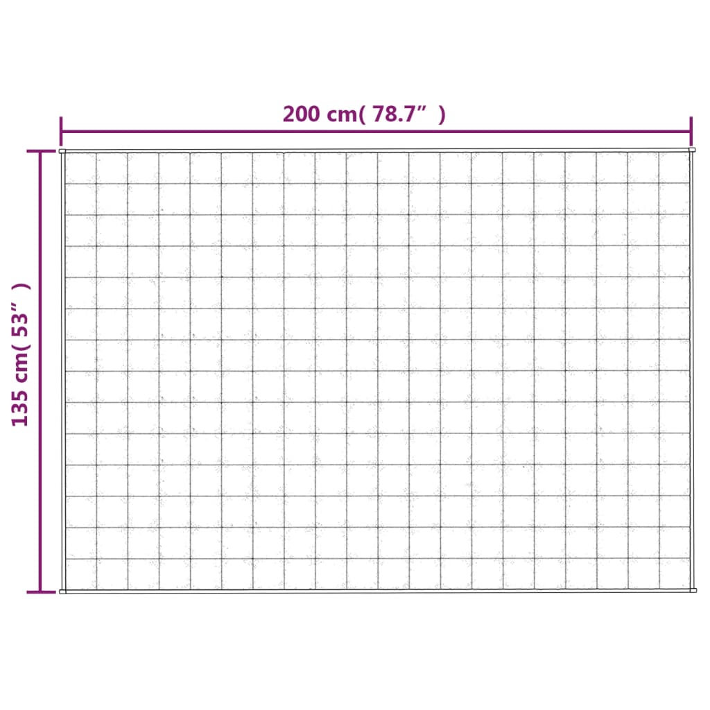 Weighted Blanket Grey 135x200 cm 6 kg Fabric