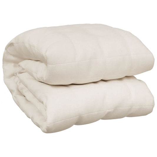 Weighted Blanket Light Cream 122x183 cm 9 kg Fabric Weighted Blanket Light Cream 122x183 cm 9 kg Fabric