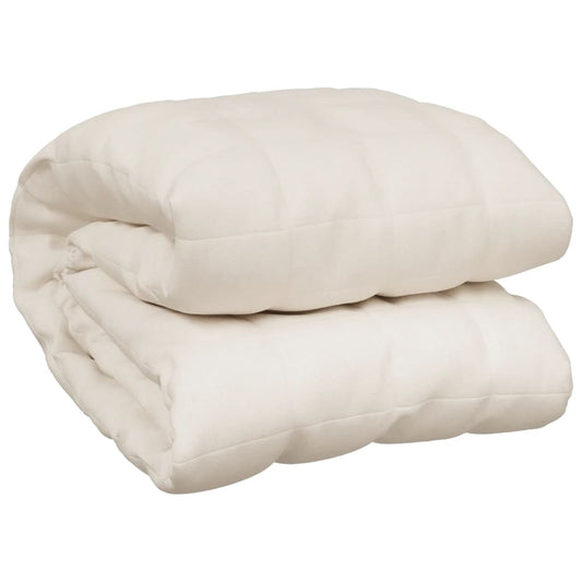 Weighted Blanket Light Cream 152x203 cm 11 kg Fabric Weighted Blanket Light Cream 152x203 cm 11 kg Fabric