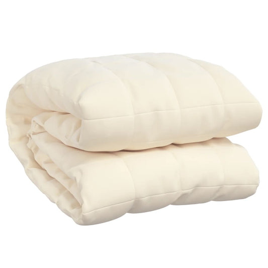 Weighted Blanket Light Cream 200x220 cm 9 kg Fabric Weighted Blanket Light Cream 200x220 cm 9 kg Fabric