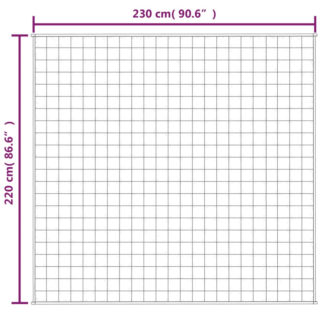 Weighted Blanket Light Cream 220x230 cm 15 kg Fabric