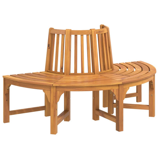 Half Round Tree Bench Ø160 cm Solid Wood Eucalyptus Half Round Tree Bench Ø160 cm Solid Wood Eucalyptus