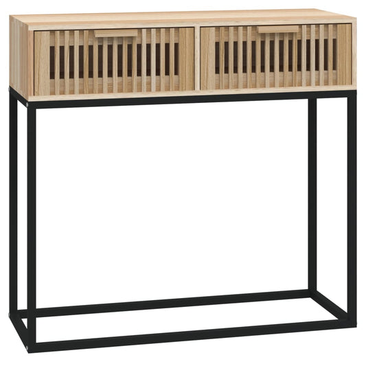 Console Table 80x30x75 cm Engineered Wood and Iron Console Table 80x30x75 cm Engineered Wood and Iron