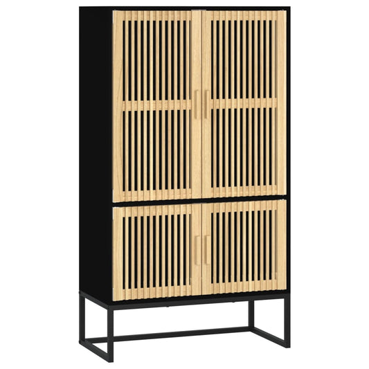 Highboard Black 70x35x125 cm Engineered Wood Highboard Black 70x35x125 cm Engineered Wood