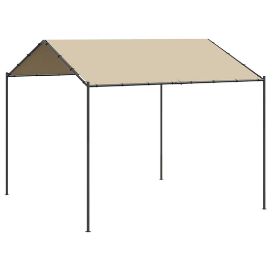 Canopy Tent Beige 3x3 m Steel and Fabric Canopy Tent Beige 3x3 m Steel and Fabric
