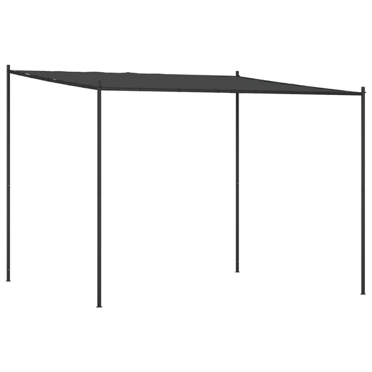 Gazebo Anthracite 3x3 m 180 g/m² Fabric and Steel Gazebo Anthracite 3x3 m 180 g/m² Fabric and Steel