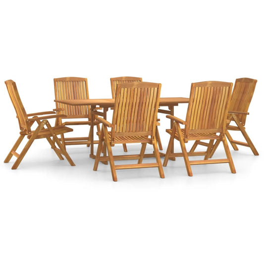 7 Piece Garden Dining Set Solid Wood Teak 7 Piece Garden Dining Set Solid Wood Teak
